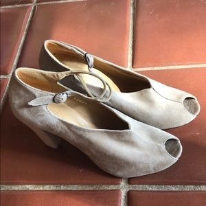 Coclico suede beige Mary Jane heels